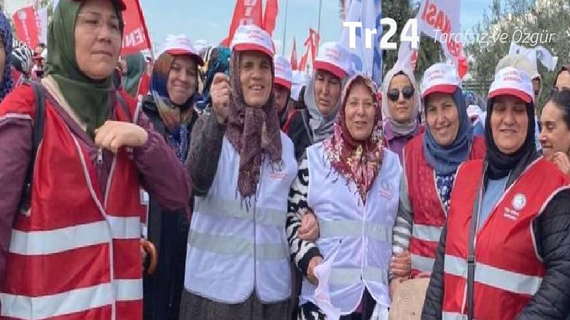 Kadın personeller İzmir’deki grevin öncü gücü oldu
