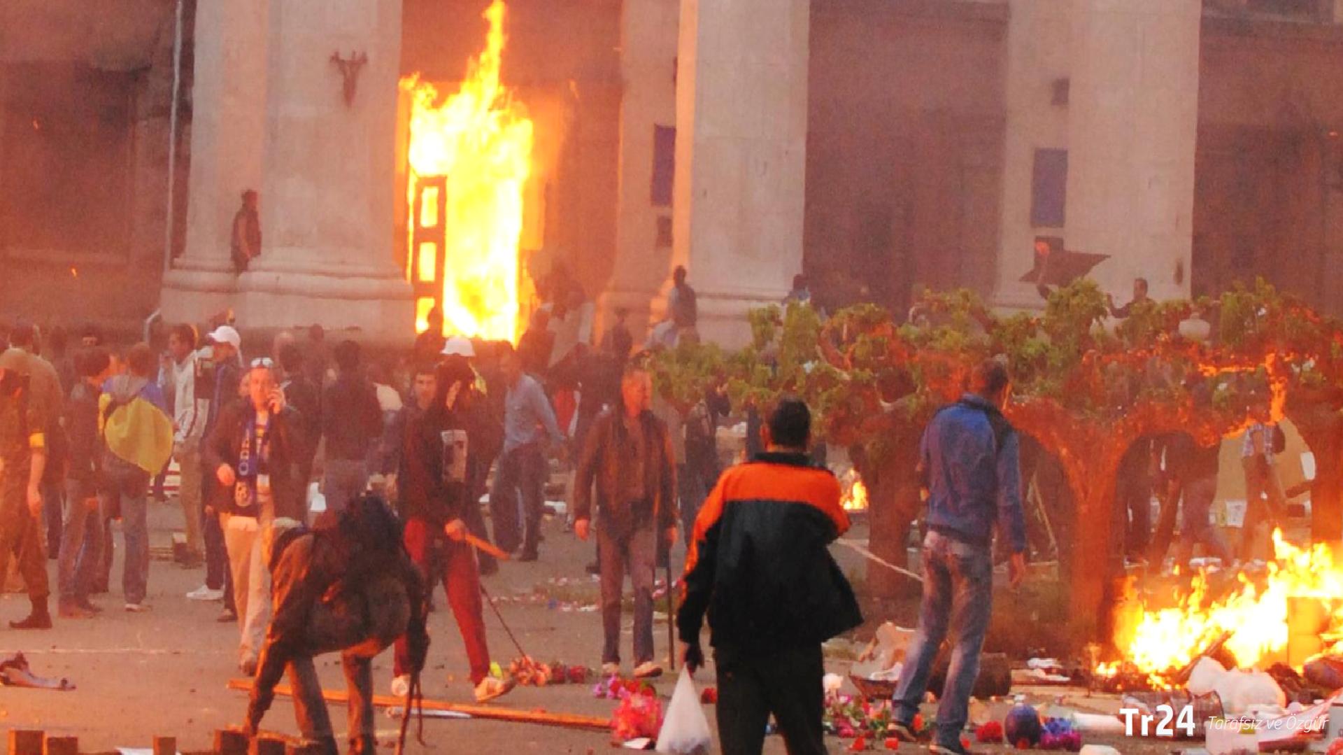 48 kişinin yanarak can verdiği Odessa katliamının 11. yıldönümü