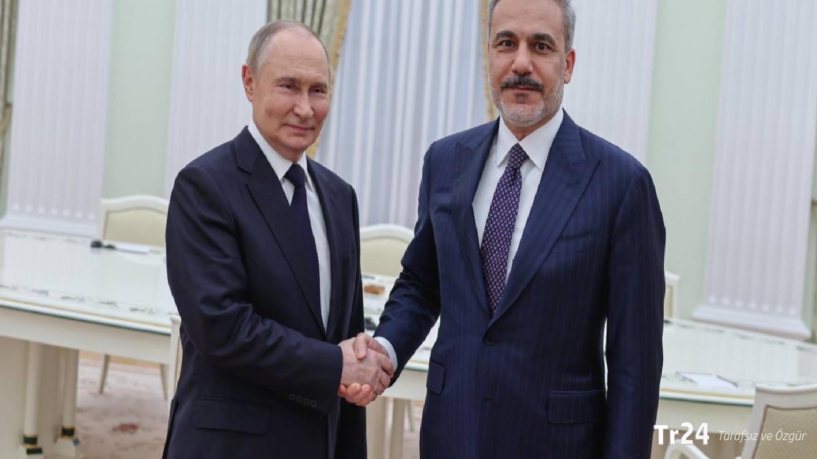 Rusya Devlet Başkanı Putin, Dışişleri Bakanı Hakan Fidan’la görüştü