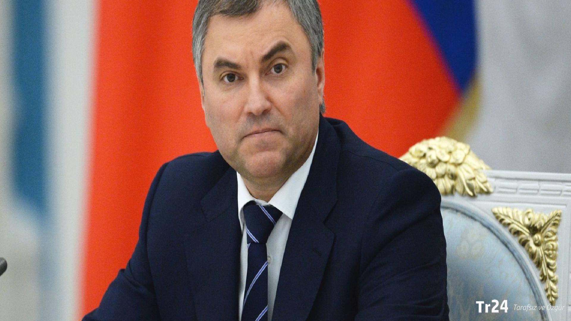 Duma Başkanı Volodin: Alman yetkililer Rusya ile çatışmayı kışkırtıyor