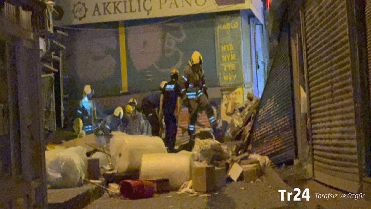Beyoğlu’nda bir binada patlama sonucu çökme meydana geldi