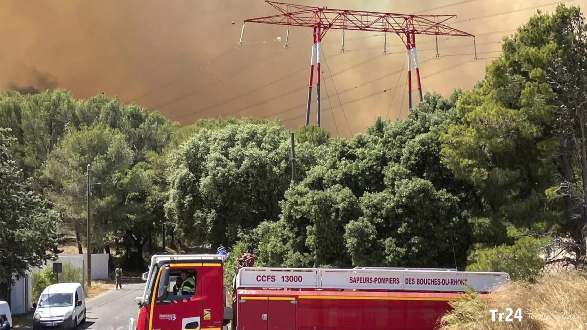 Fransa’da yangın paniği: Marsilya Havalimanı kapatıldı