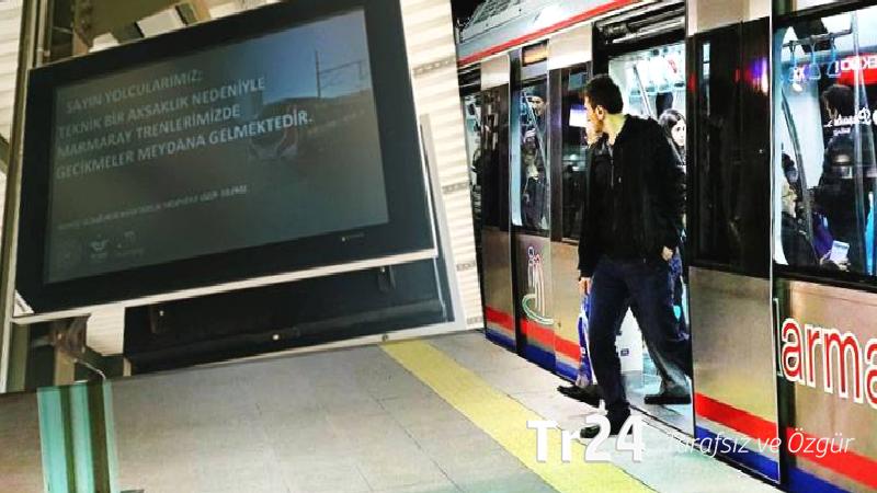 Marmaray’da teknik arıza; seferlerde gecikme yaşanıyor
