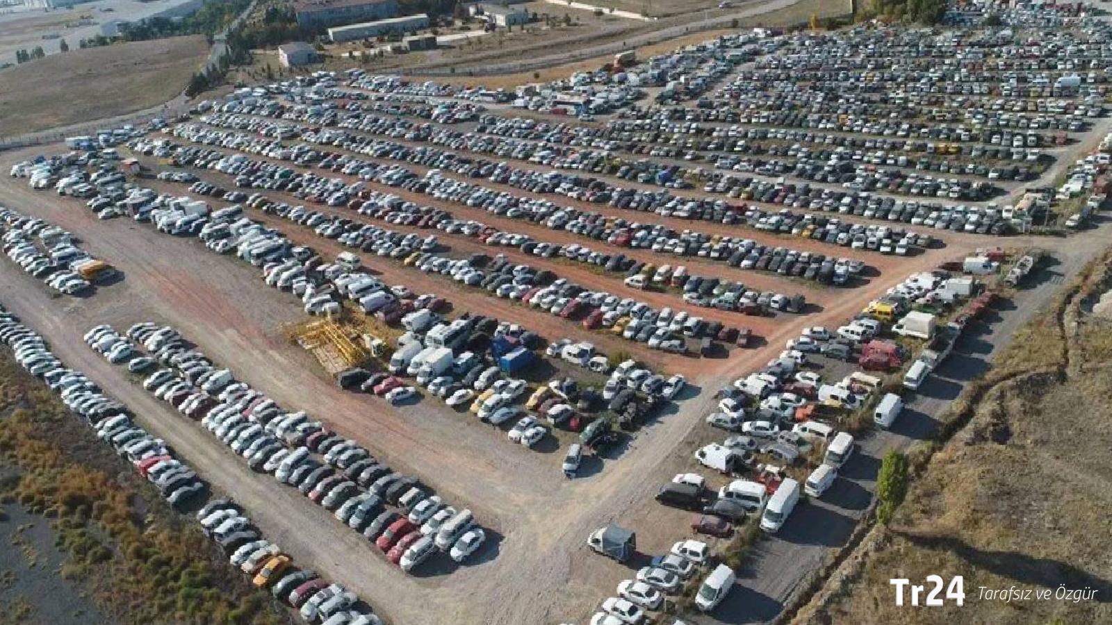 Yediemin otoparklarında bekleyen araçlar 6 ay içinde alınmazsa satılacak