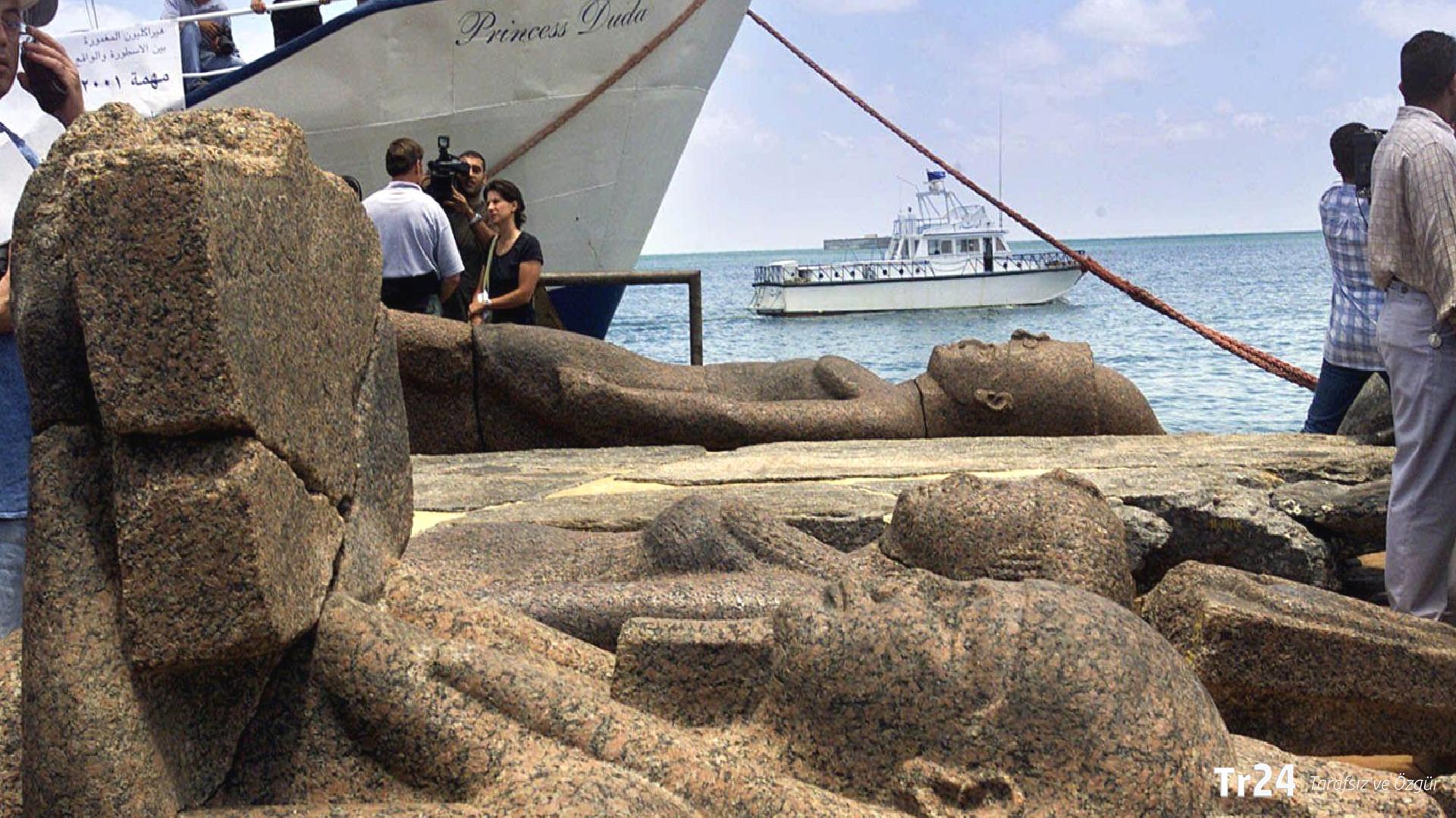 2 bin yıllık batık şehir İskenderiye açıklarında gün yüzüne çıkarıldı