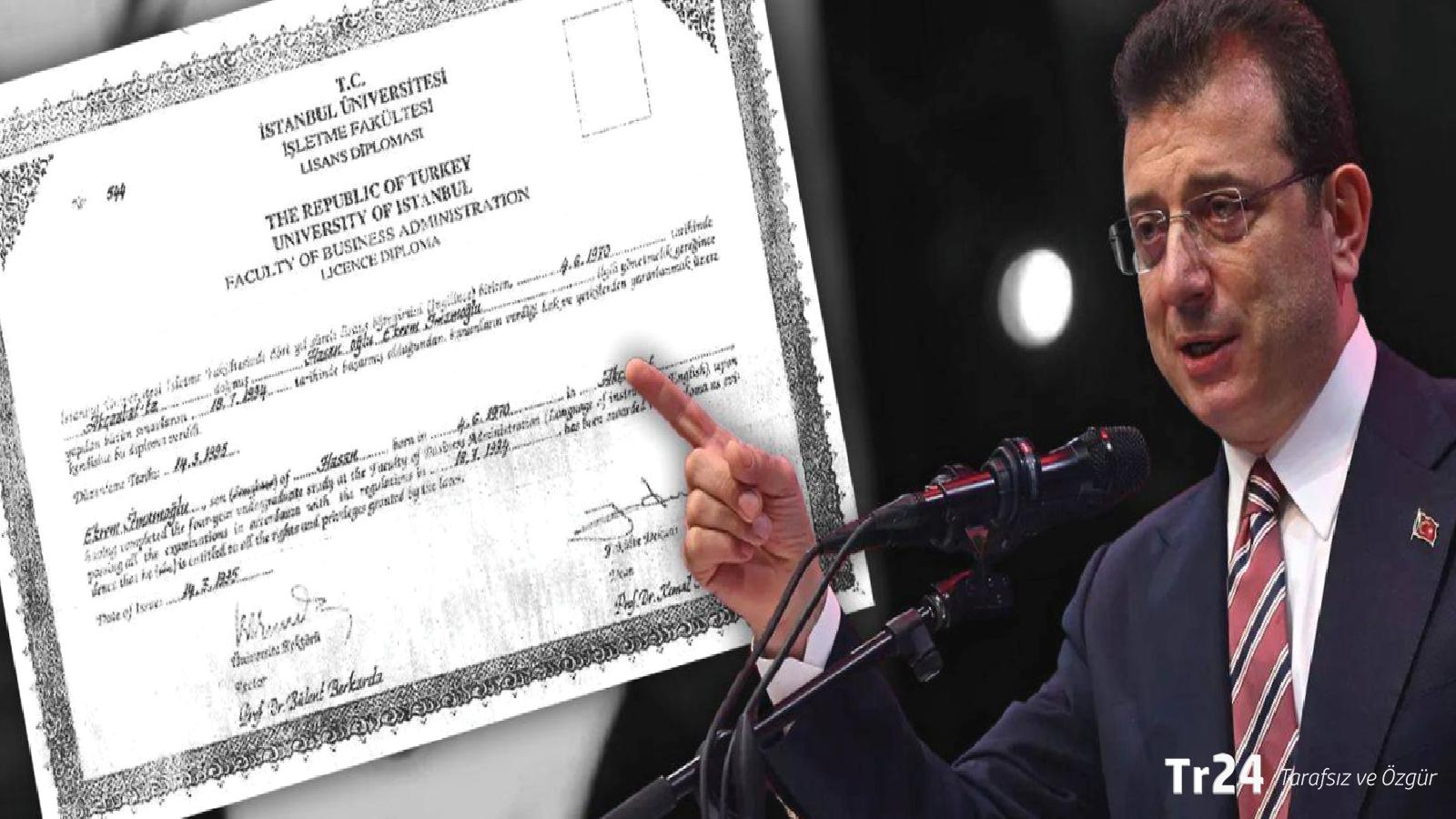 İmamoğlu: Diplomam hızla iptal edilsin diye üniversiteye baskı yapan savcılık, bir yıldır iddianameyi hazırlayamadı!