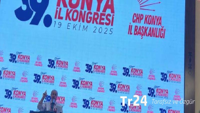 CHP Konya 39. Olağan İl Kongresi | Ekrem İmamoğlu’nun mektubu okundu: Bilsinler ki biz diz çökmeyiz, kurdukları tuzakları bir bir aşacağız!