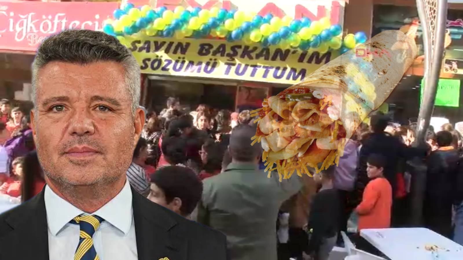 Sadettin Saran “Sözünü tut” dedi, İzmirli işletmeci öğrencilere ücretsiz döner dağıttı!
