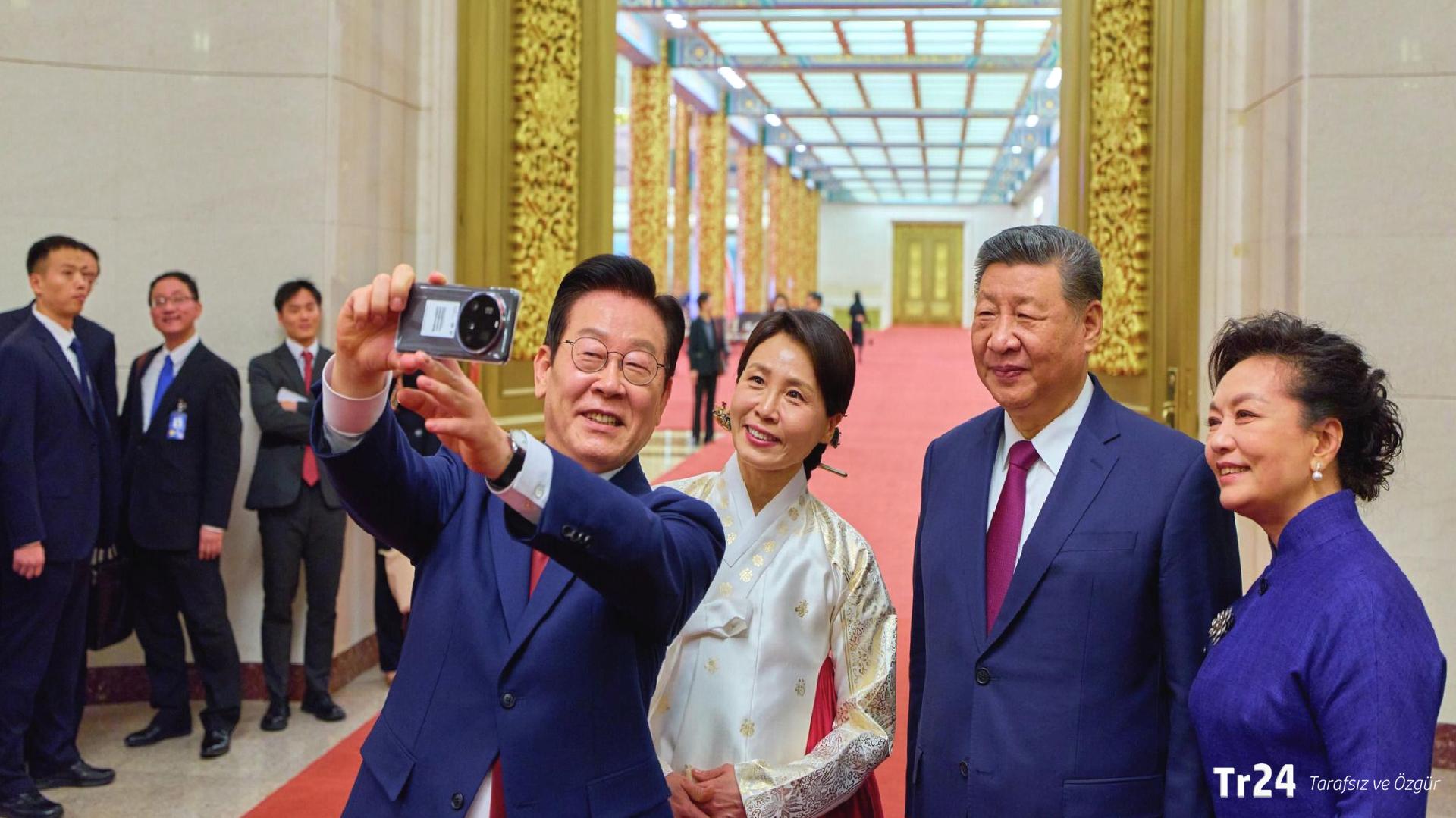 Çin lideri Şi Cinping ile Güney Kore liderinden ‘diplomatik selfie’