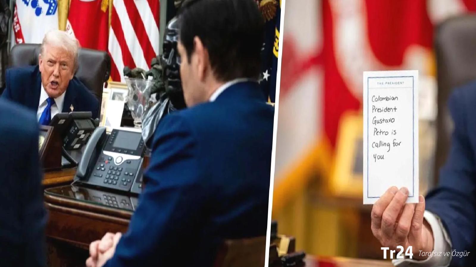 Ertuğrul Özkök: 4 gazetecinin önünde Trump’a gösterilen kartın üzerinde ne yazıyordu?