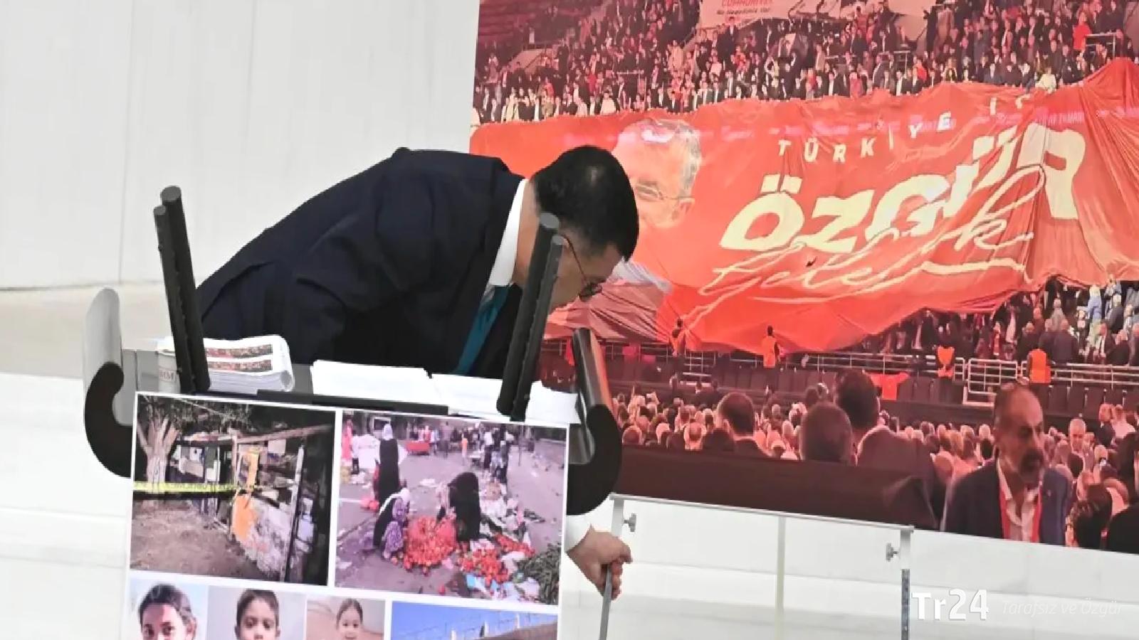 “Özgür Gelecek” pankartı gösterilmemişti; TBMM Başkanlığı’ndan “netlik” gerekçesi!