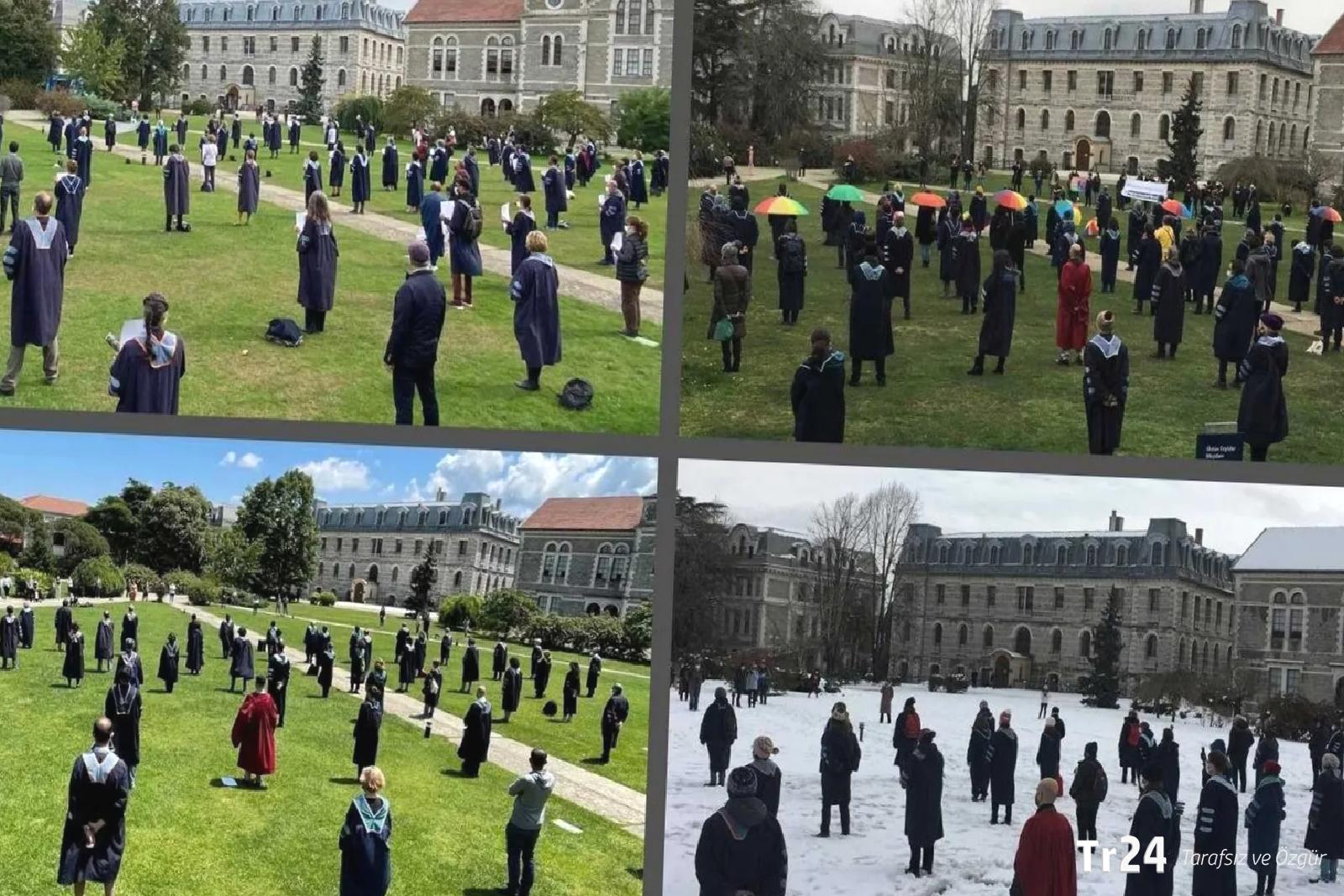 Boğaziçi’nde “kayyım rektör” protestosu: Akademisyen nöbetine katılan mezunlara kampüs yasağı getirildi!