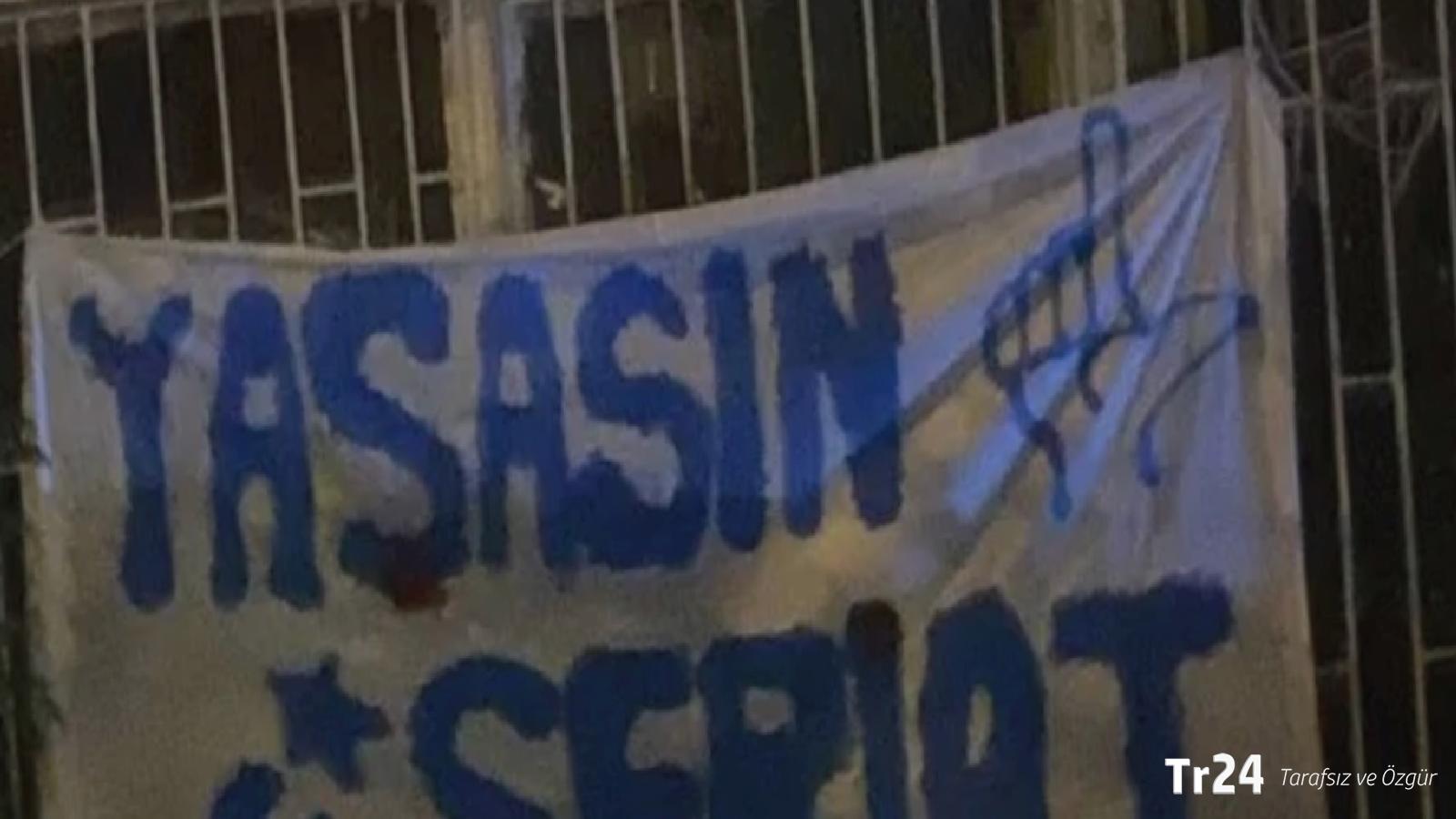 “Yaşasın şeriat” pankartı için polisin “Zabıtayı çağırın, asanlara ceza yazsınlar” dediği iddiası