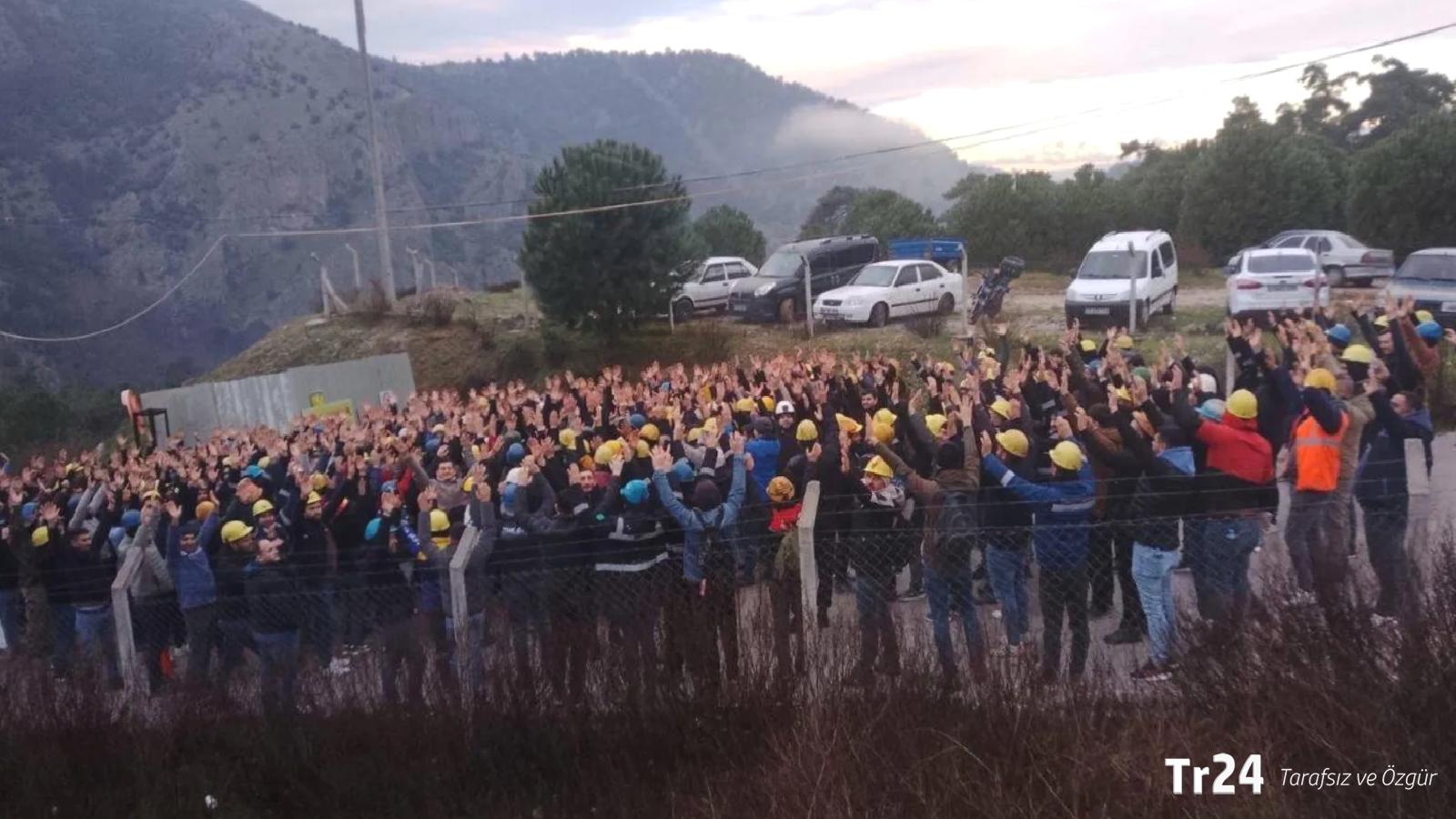 Polyak’ta direnen işçiler kendini madene kilitledi, barikatın kaldırılması için süre verdi