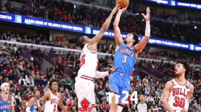 Shai Gilgeous-Alexander’dan yoksun Thunder, Bulls’u deplasmanda devirdi