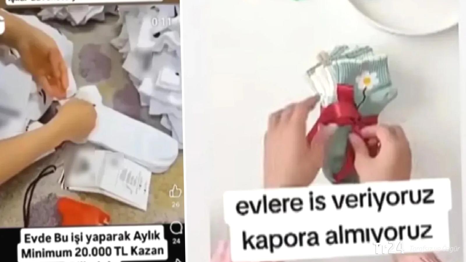 Yüzlerce kişiye aynı tuzak: Çorap paketleme ilanıyla dolandırıcılık!