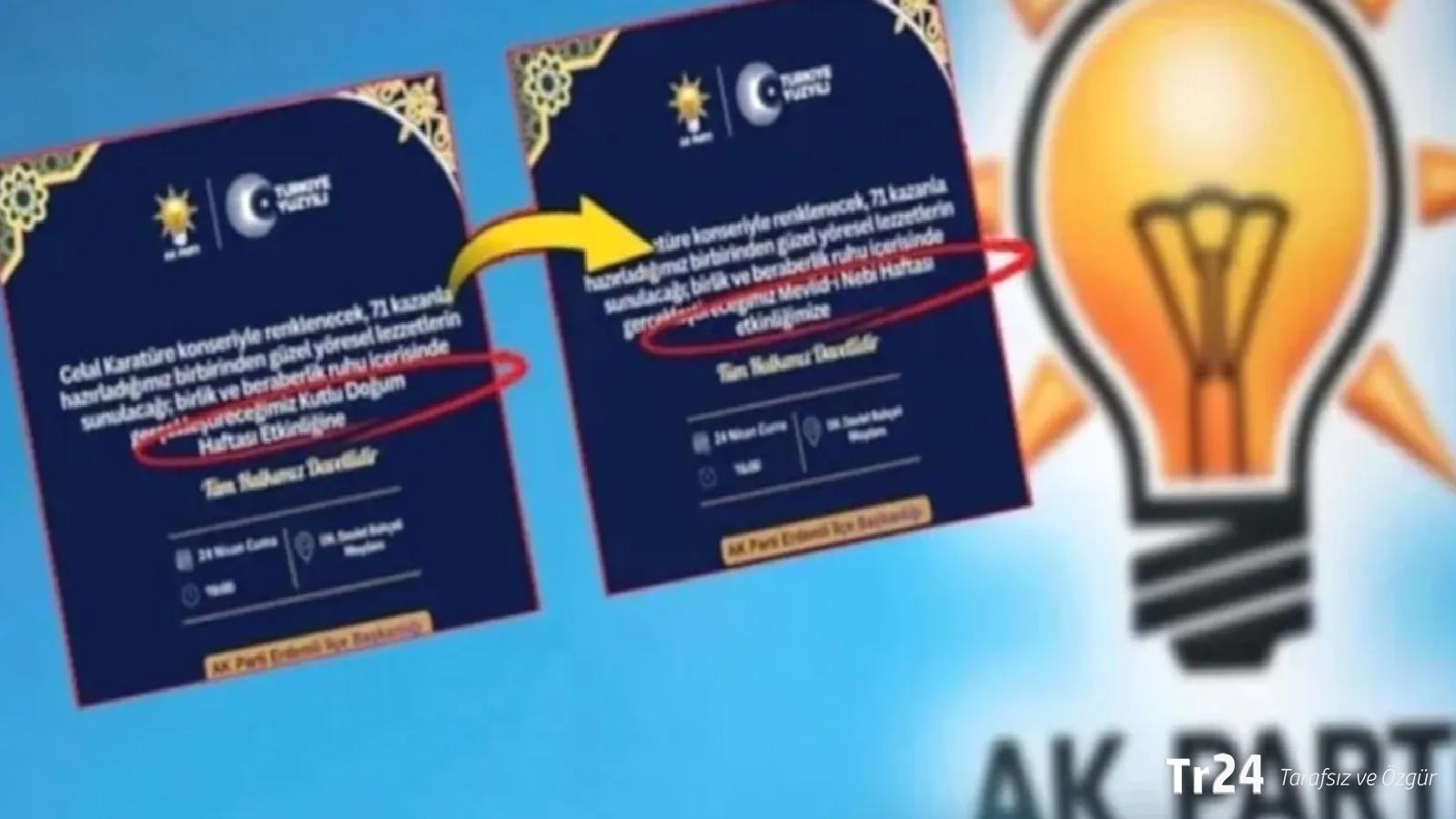 AKP Erdemli İlçe Başkanlığı’nın etkinlik davetiyesindeki “Kutlu Doğum Haftası” ifadesine suç duyurusu