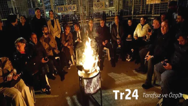 Cemil Tugay Meslek Fabrikası önünde nöbete devam ediyor: Sonuç alana kadar vazgeçmeyeceğiz