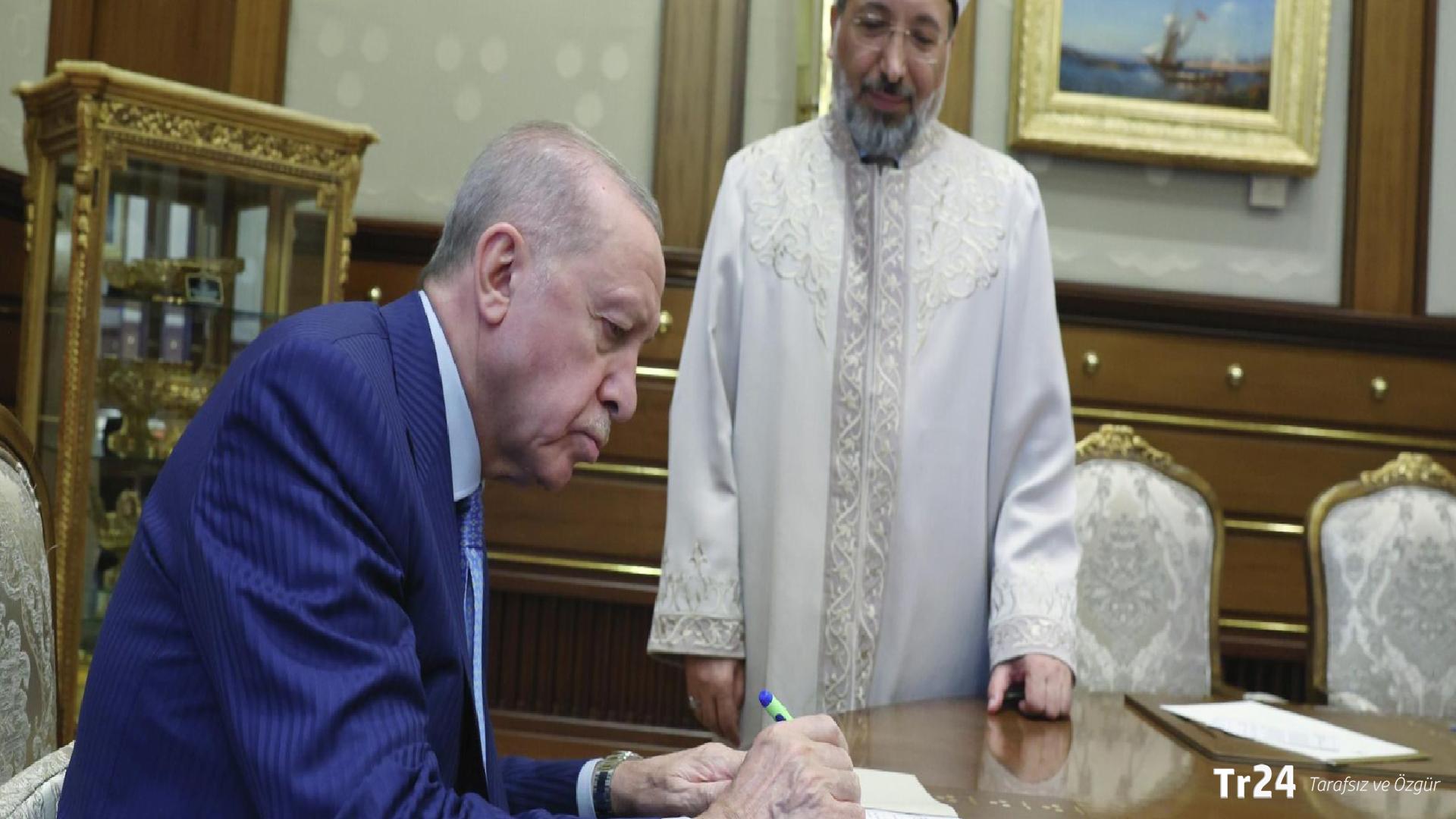 Cumhurbaşkanı Erdoğan, kurban vekaletini Türkiye Diyanet Vakfı’na verdi