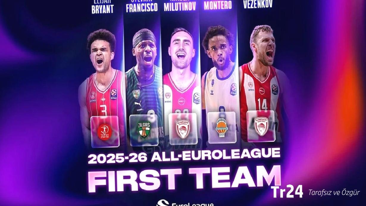 EuroLeague’de sezonun en iyi 5’i açıklandı