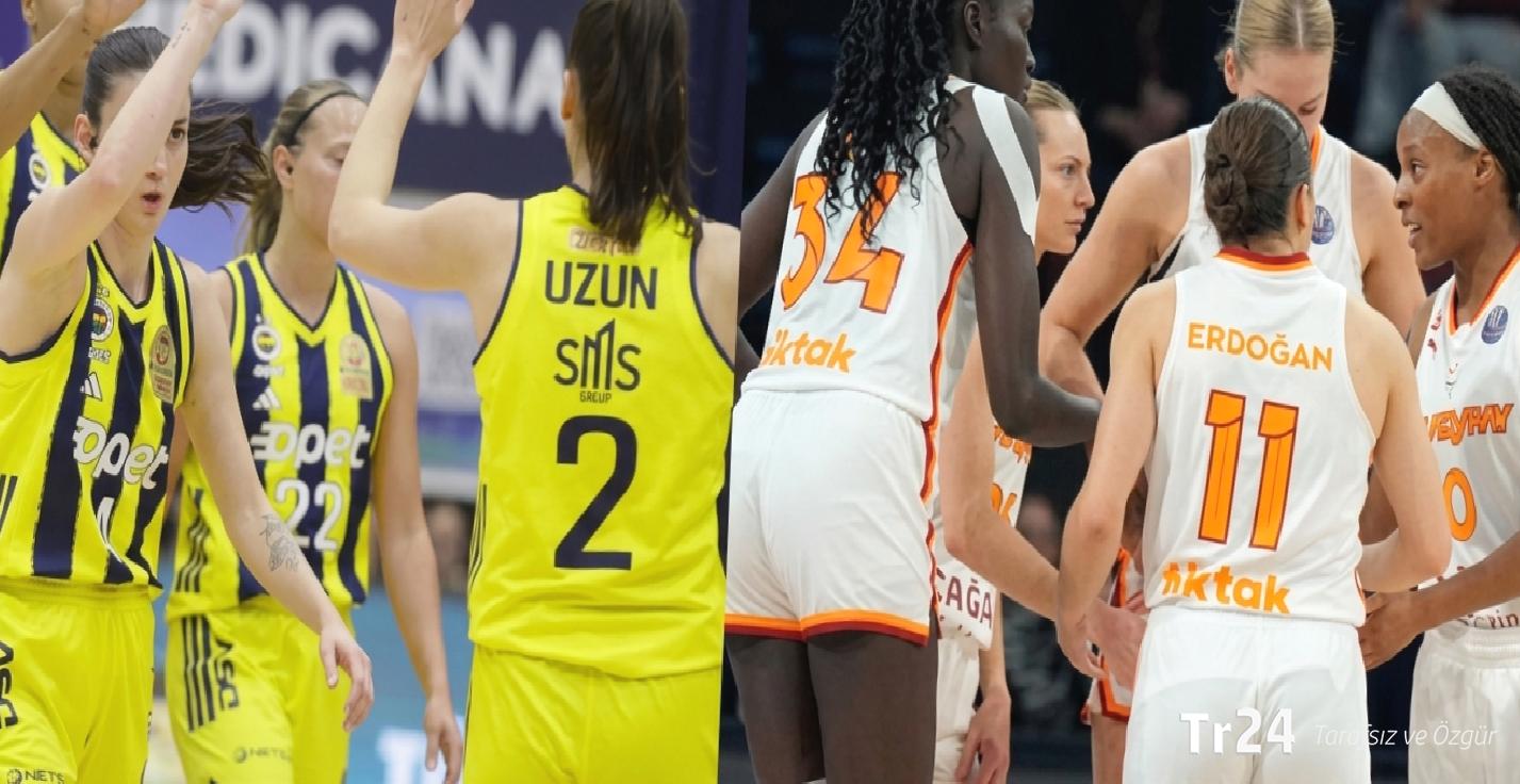 Fenerbahçe ile Galatasaray, Avrupa’da Türk finali için parkeye çıkıyor