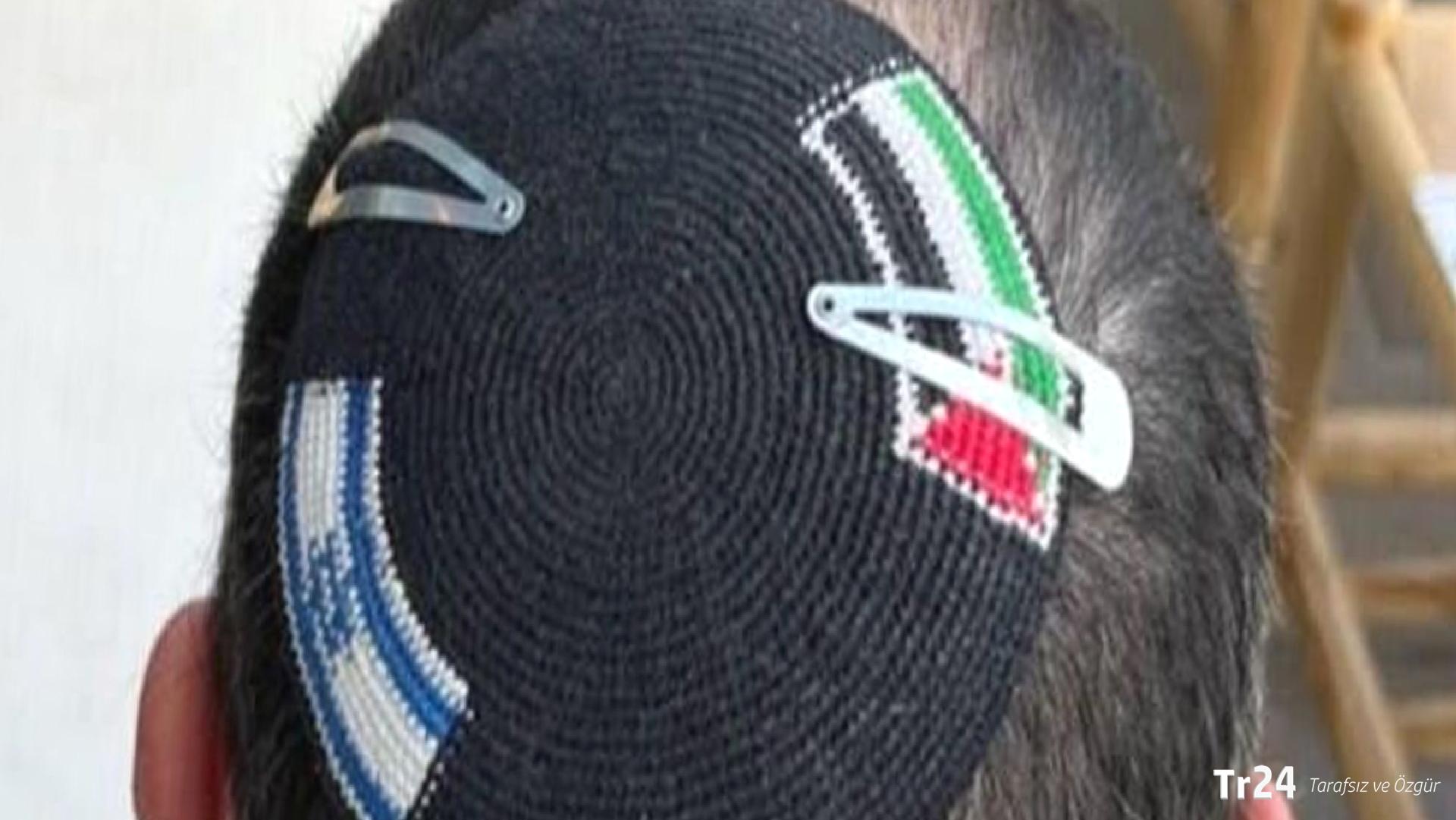 İsrail’de ‘kipa’ krizi: Üzerindeki Filistin Bayrağı Nedeniyle Gözaltına Alındı, polis makasla kesti