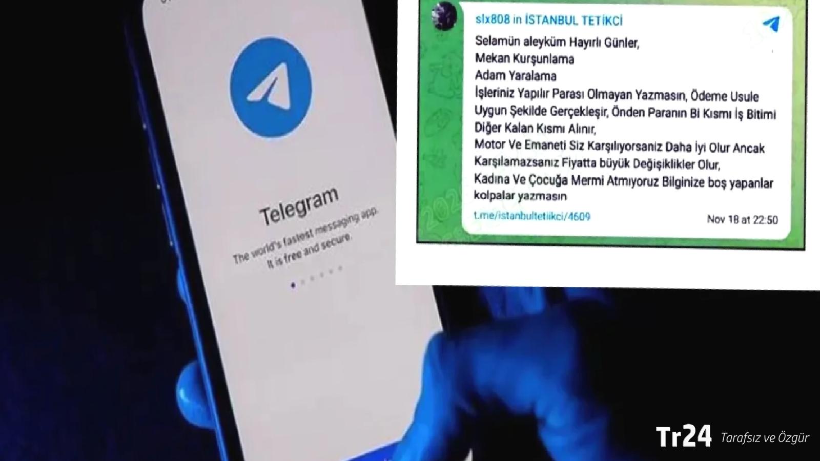 “Kiralık tetikçiler” Telegram gruplarında ilan verdi: Kadına ve çocuğa mermi atmıyoruz; Türkiye’nin her yerinden ciddi olanlar ulaşsın