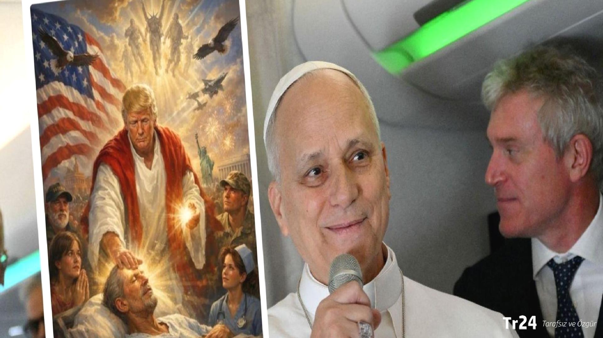 Papa’yı İran’ı konusunda suçlayan Trump, kendini Hz. İsa olarak resmeden bir görsel paylaştı