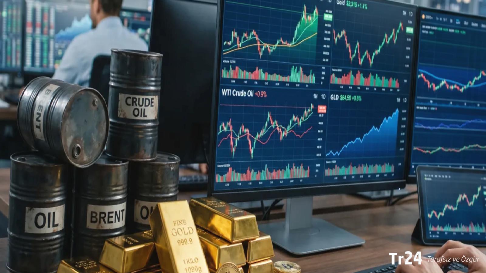 Piyasada yön değişti: Petrol düştü, altın ve Bitcoin yükseldi