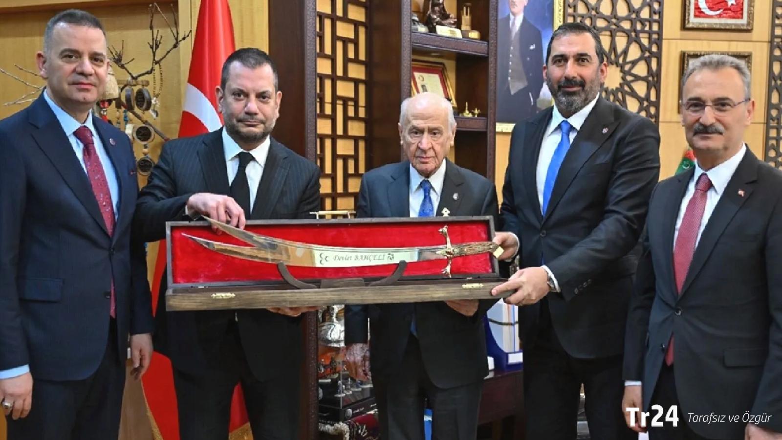 Trabzonspor Başkanı Ertuğrul Doğan’dan MHP Genel Başkanı Devlet Bahçeli’ye ziyaret