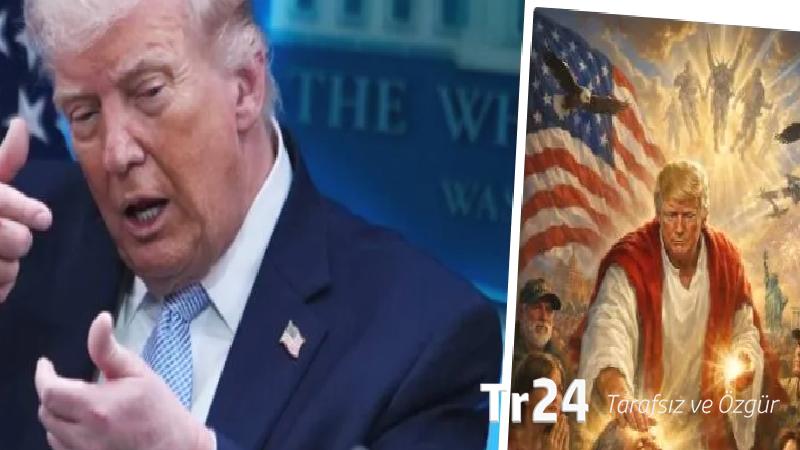 Trump, kendisinin Hazreti İsa gibi tasvir edildiği görseli sildi