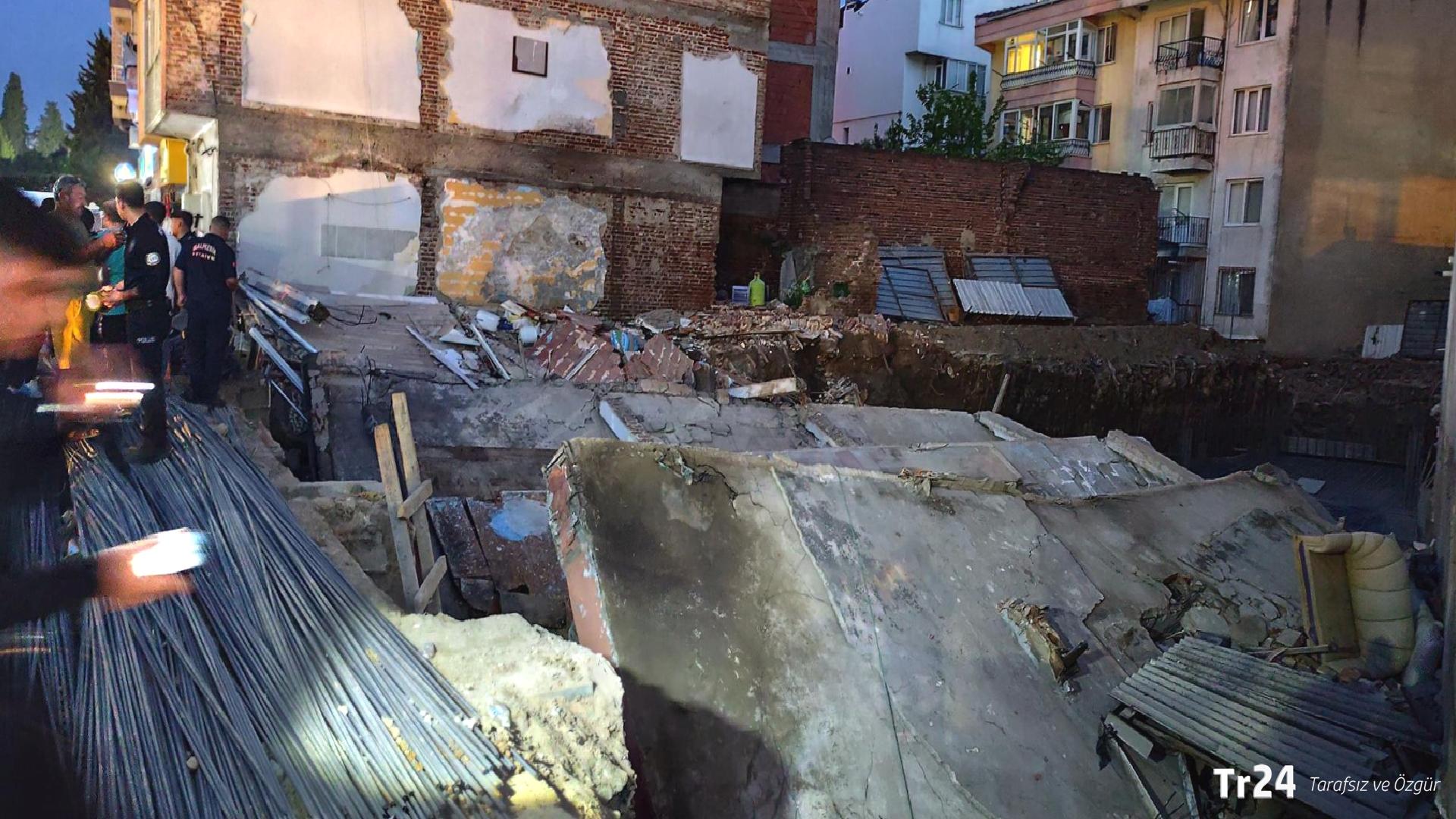 Balıkesir’de faciadan dönüldü: 3 katlı bina yıkıldı