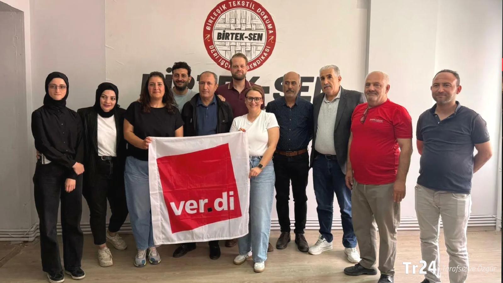 BİRTEK-SEN Genel Başkanı Mehmet Türkmen ile uluslararası dayanışma