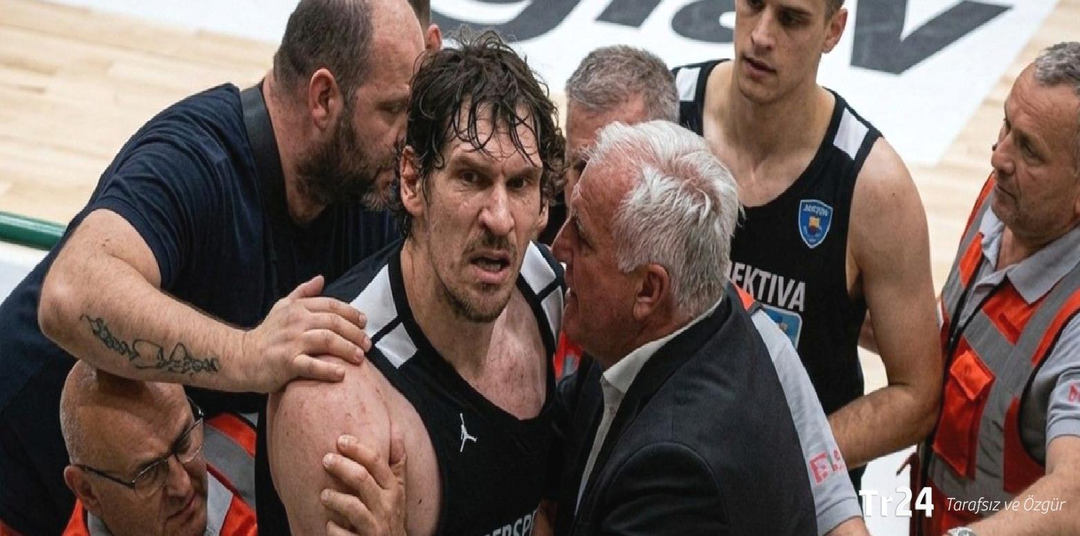 Boban Marjanovic çılgına döndü! 10 kişi zor tuttu