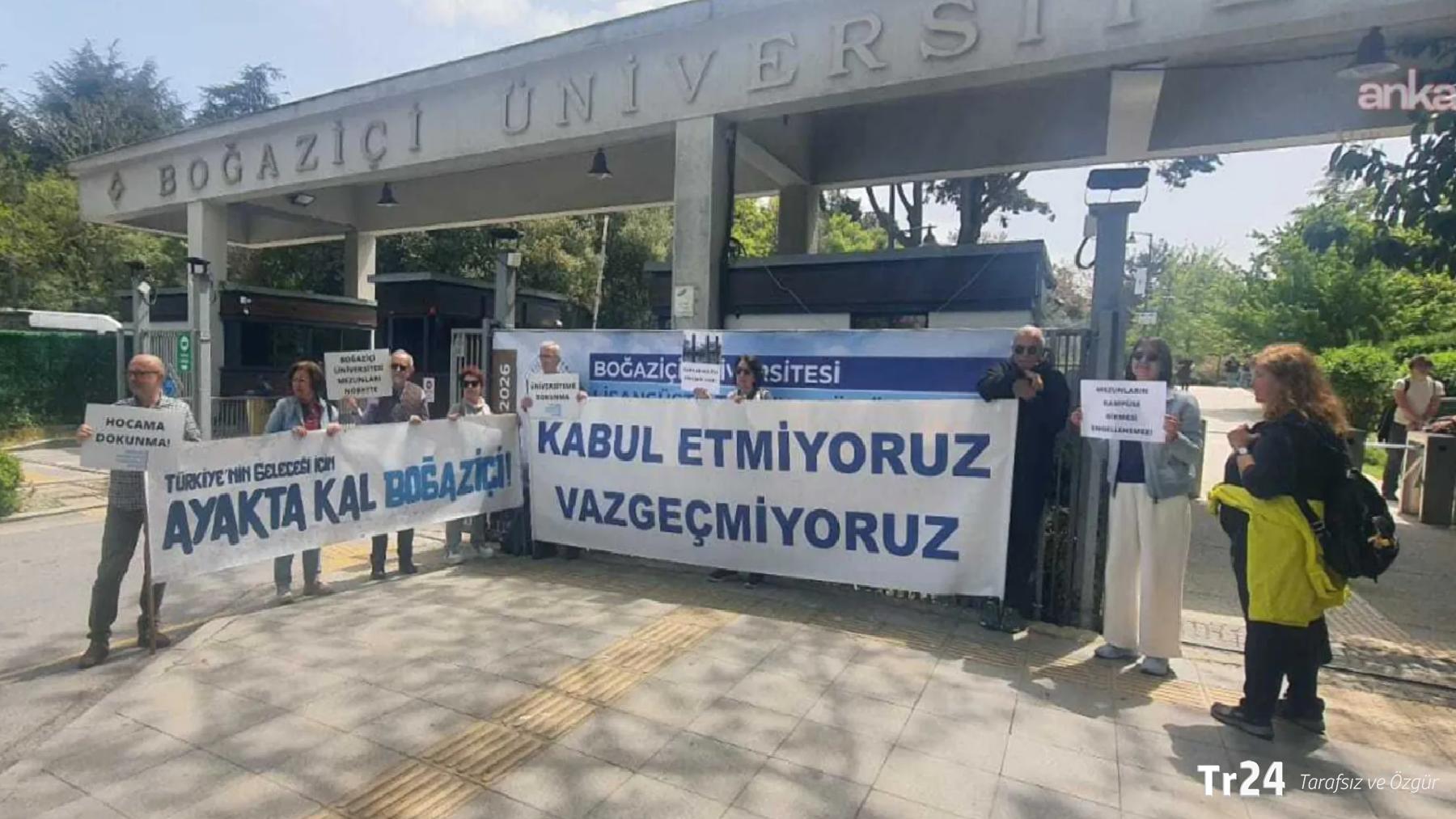 Boğaziçi mezunlarından kayyım yönetimine tepki: Hukuksuz ve keyfi uygulamaları kabul etmiyoruz!