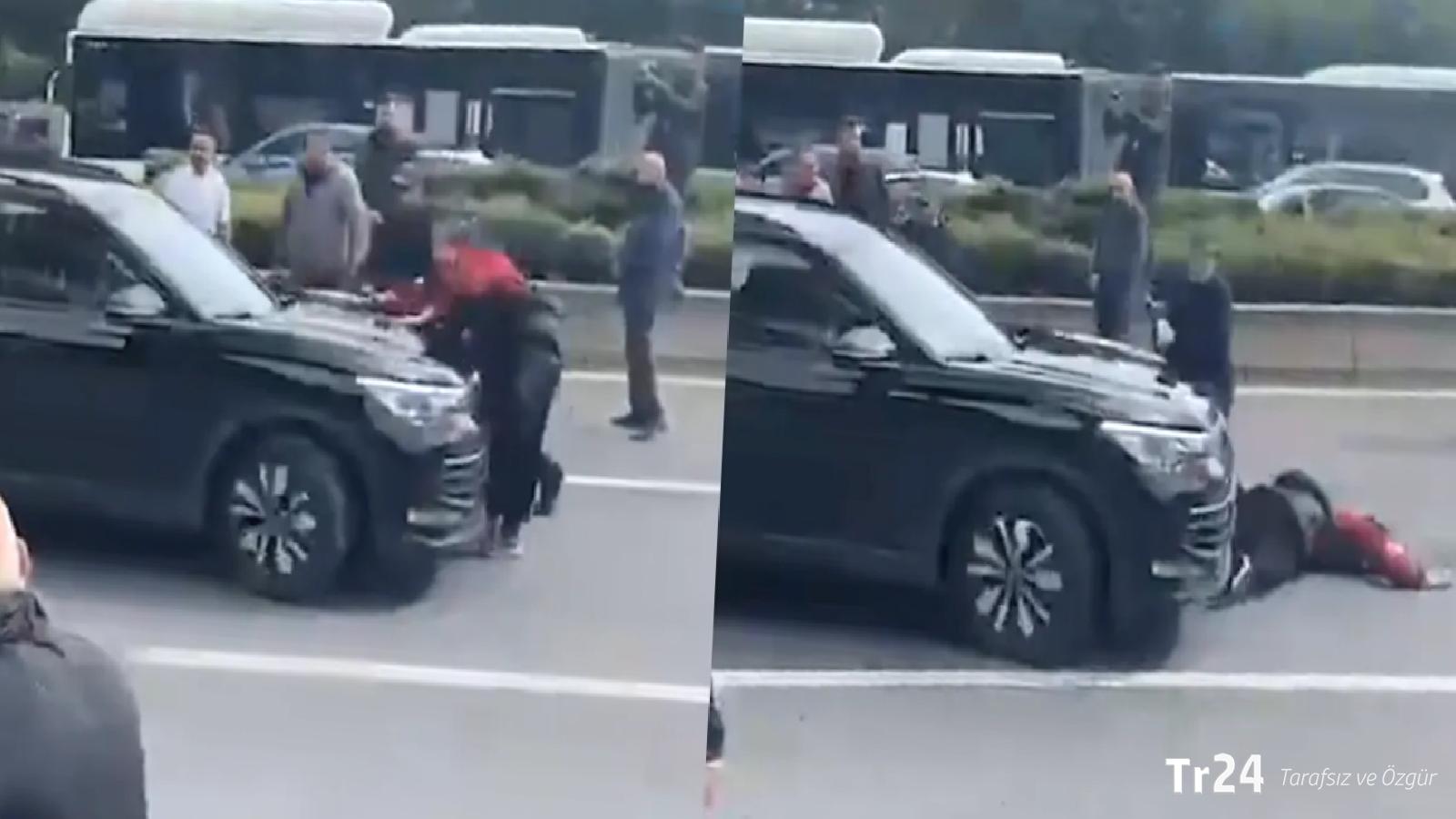 CHP Genel Merkezi önünde kalabalığın arasına dalan aracın plakası başka araca kayıtlı çıktı
