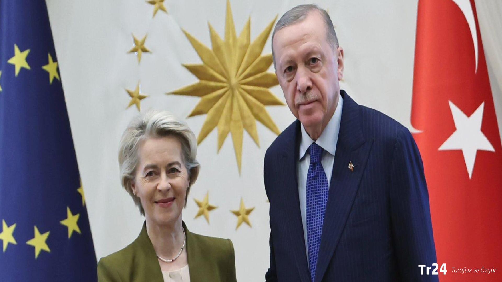 Erdoğan AB Konseyi Başkanı Leyen ile görüştü