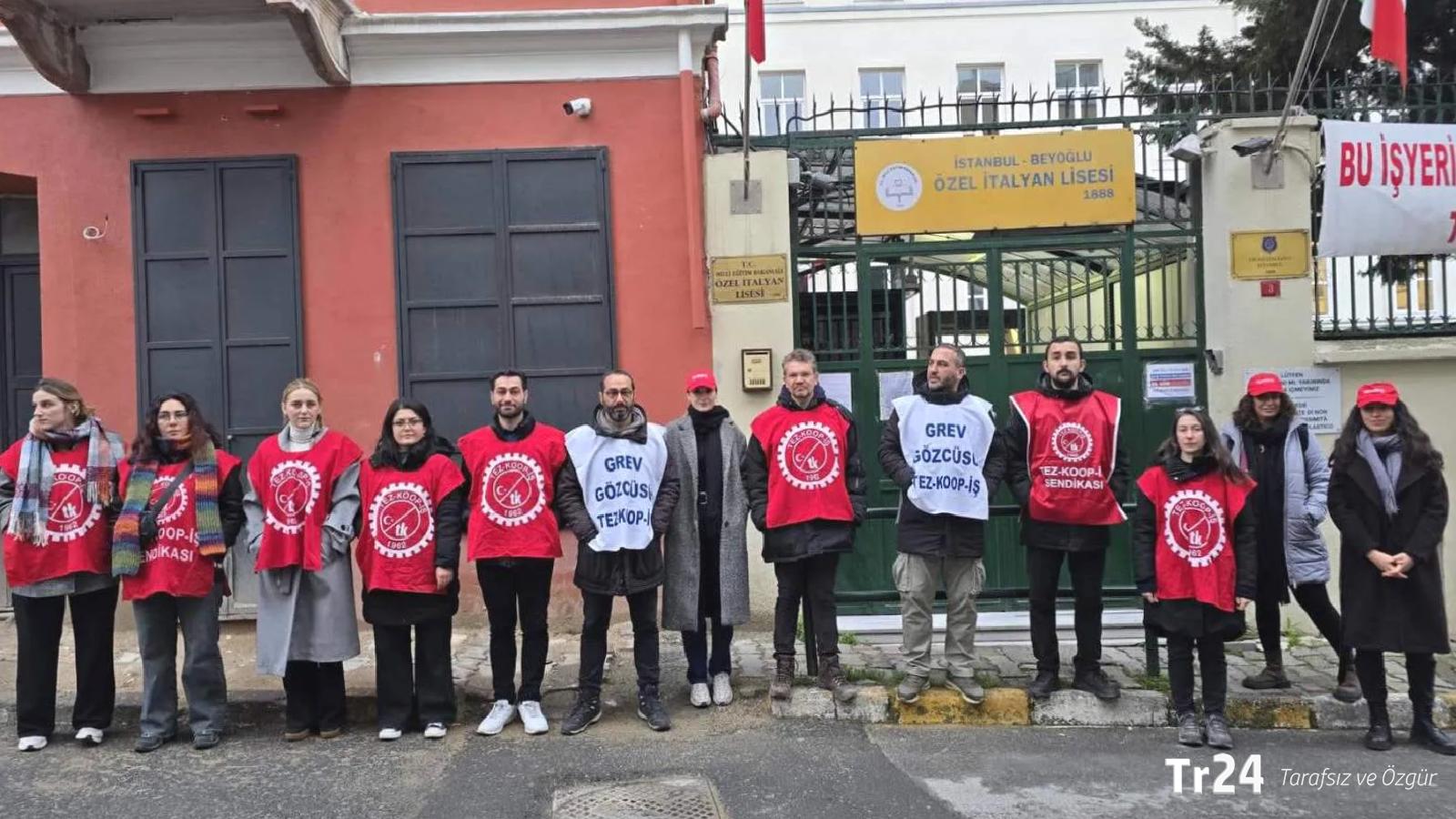 İtalyan Lisesi grevinde bakanlıklar devrede: TİS imzası için bir hafta süre verildi!