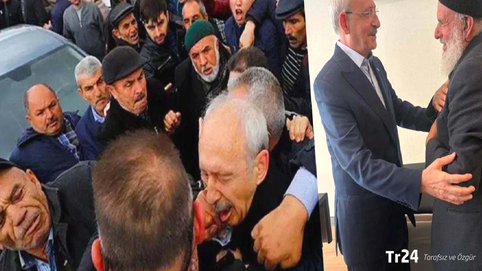 Kılıçdaroğlu, kendisine yumruklu saldırıda bulunan Yakup Karakoç ile helalleşti