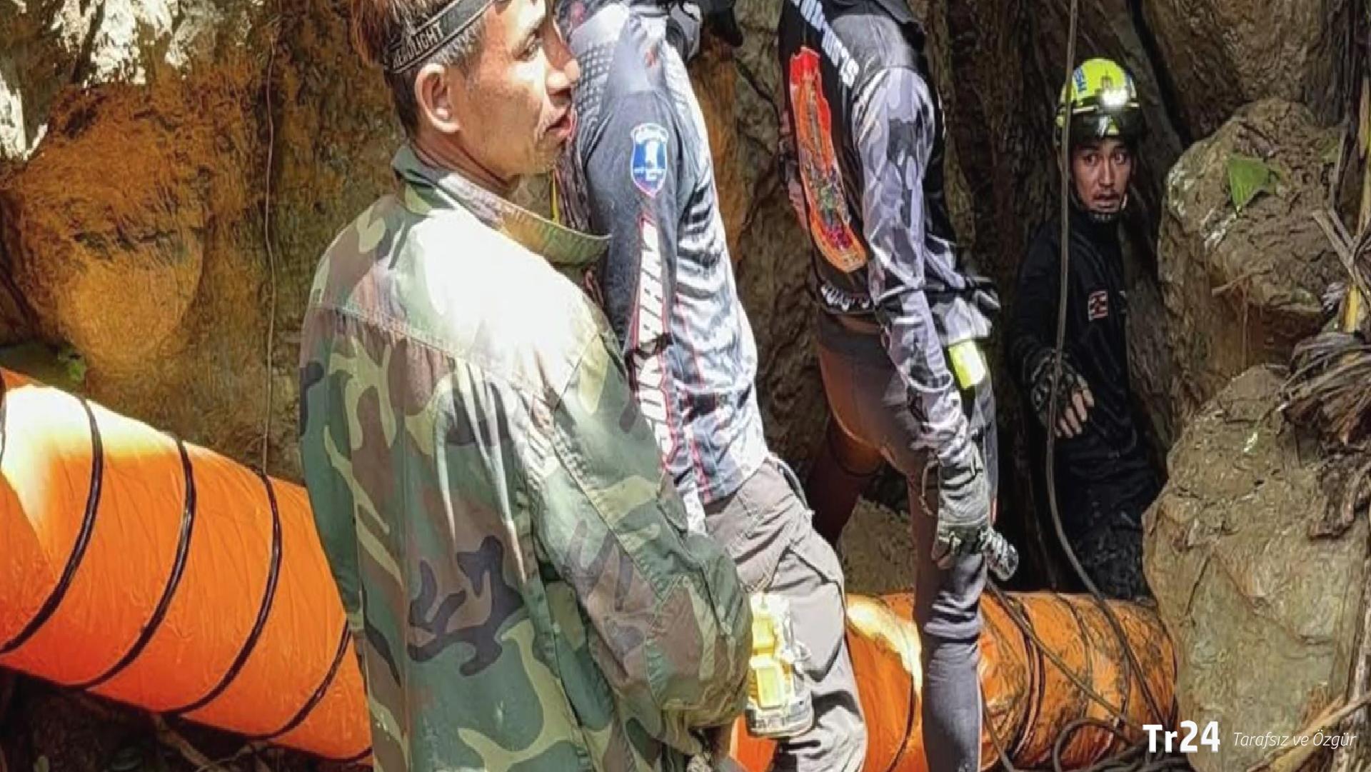 Laos’taki su basan mağarada bir haftadır mahsur kalan 7 köylüye ulaşmak için zamana karşı yarışılıyor