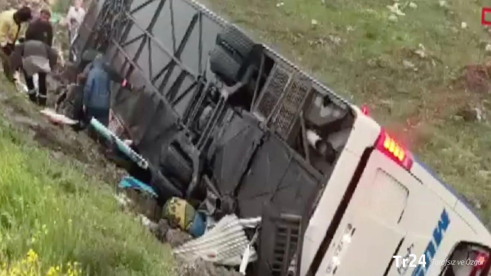 Malatya’da otobüs devrildi: 4 kişi hayatını kaybetti, 15 kişi yaralandı