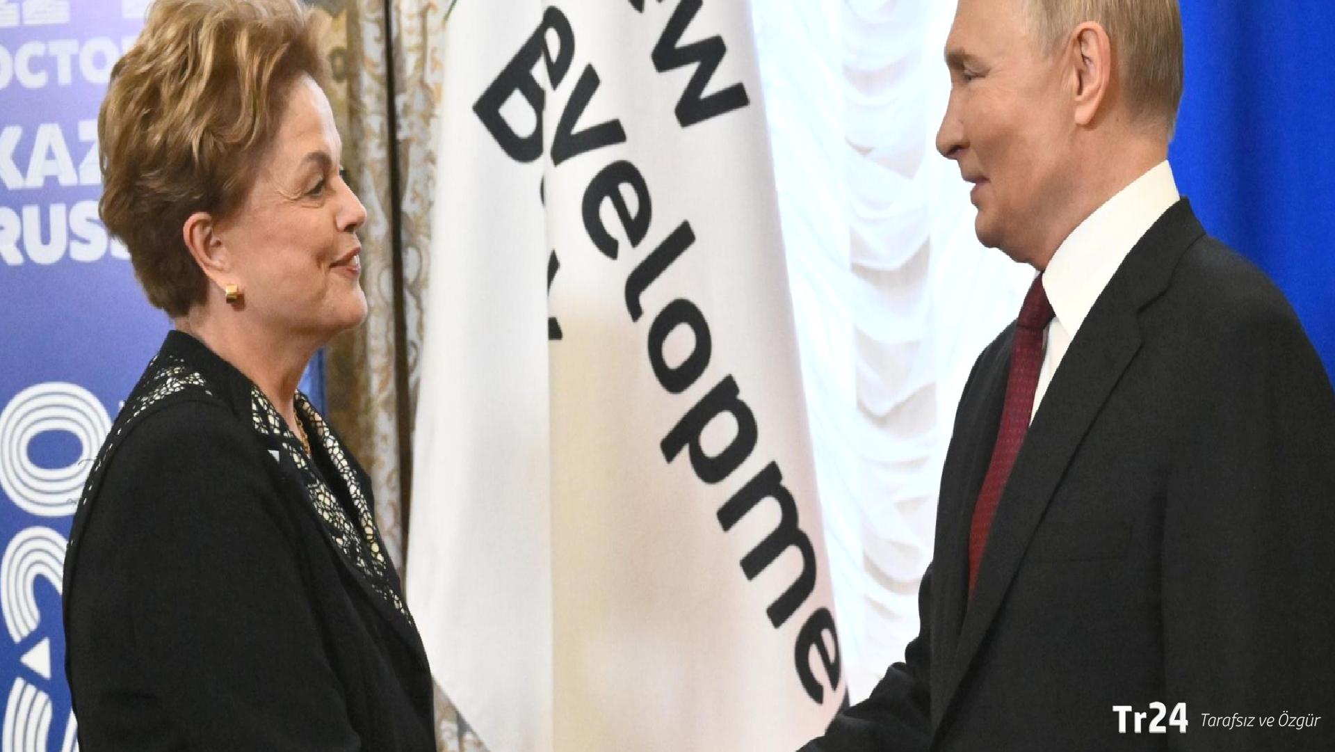 Putin, BRICS Yeni Kalkınma Bankası Başkanı Rousseff ile görüştü