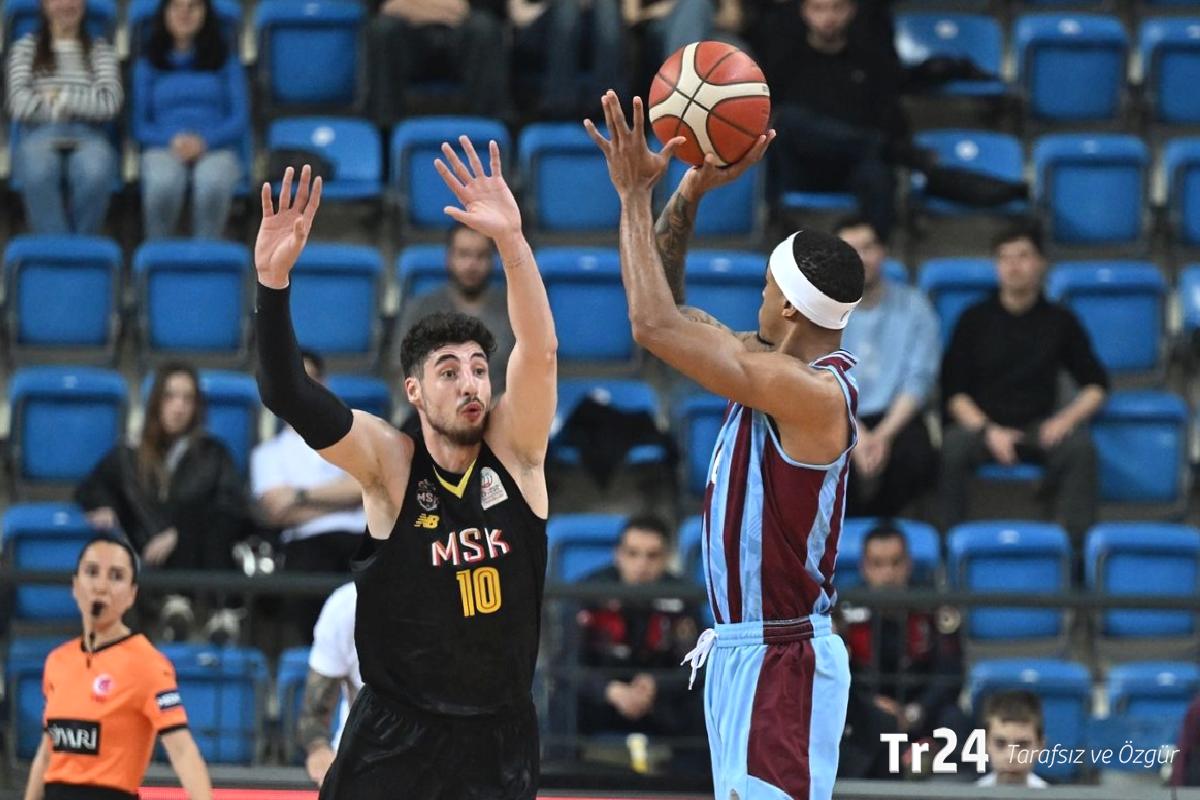 Trabzonspor’a yenilen Mersinspor, Basketbol Süper Ligi’ne veda etti