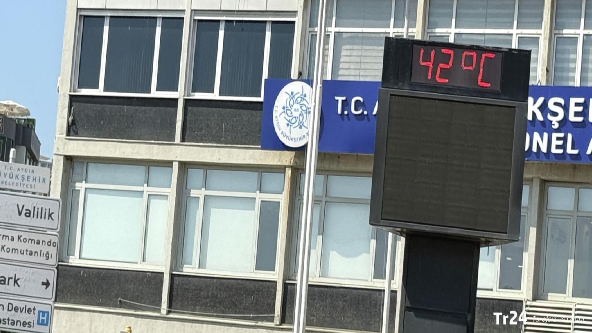 Aydın’da termometre 42 dereceyi gösterdi: Bazı cadde ve sokaklar boş kaldı