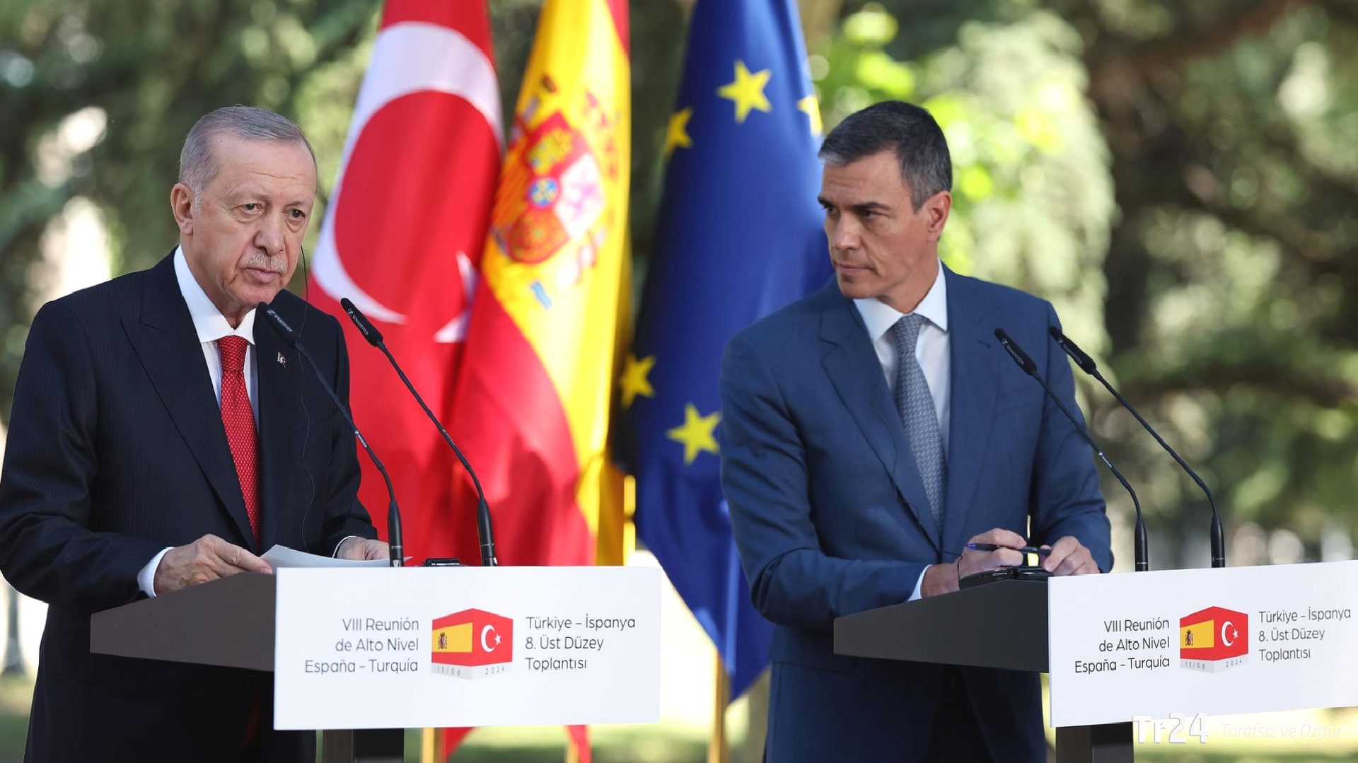 Cumhurbaşkanı Erdoğan, İspanya Başbakanı Sanchez ile telefon görüşmesi gerçekleştirdi